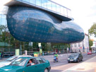 The Kunsthaus Graz, Grazer Kunsthaus, or Graz Art Museum was built as part of the European Capital of Culture celebrations in 2003 and has since become an architectural landmark in Graz, Austria. Its exhibition program specializes in contemporary art of the last four decades.