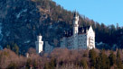 A 19th-century Romanesque Revival palace on a rugged hill near Füssen in southwest Bavaria, Germany. The palace served as a model for the Sleeping Beauty Castle of Disneyland and became a location for films such as  Chitty Chitty Bang Bang (1968).